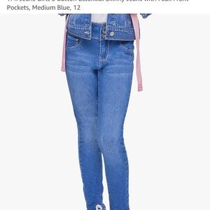 NWT Girls' Blue Skinny Jeans size 12